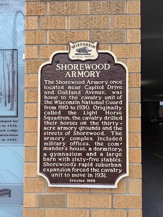 Wisconsin State Historical Marker #366: Shorewood Armory